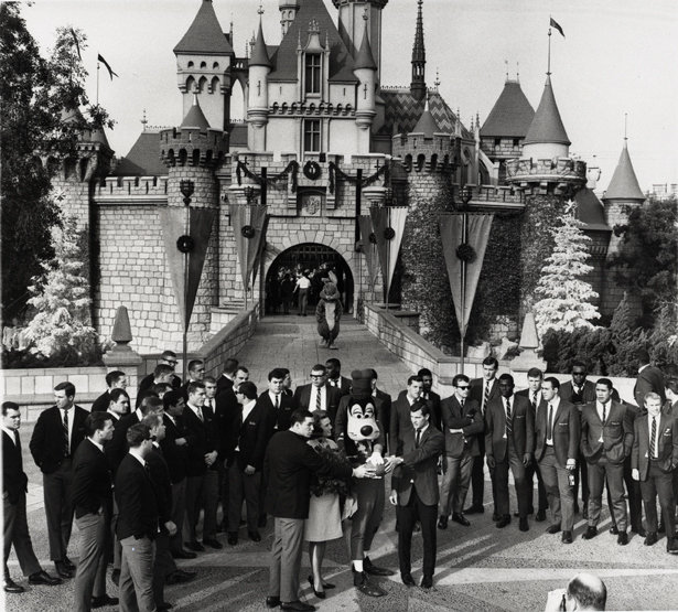 Football team at Disneyland, 1966 Football team at Disneyland, 1966