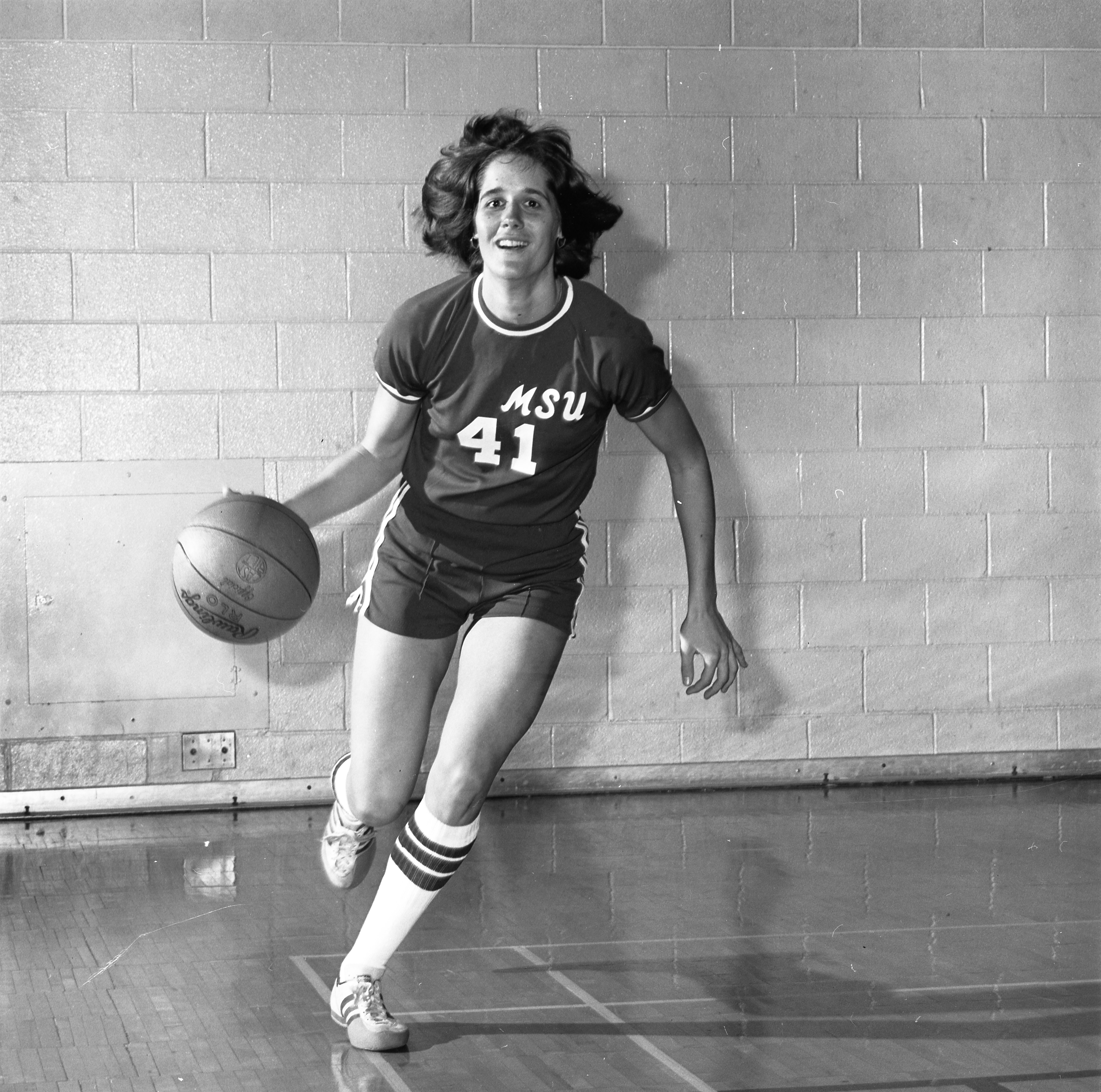 Action shot of Women's Basketball Player #41 Action shot of Women's Basketball Player #41